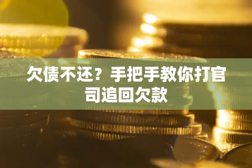 北京欠债不还？手把手教你打官司追回欠款