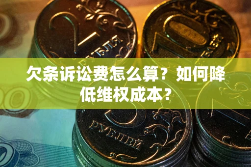 北京欠条诉讼费怎么算？如何降低维权成本？